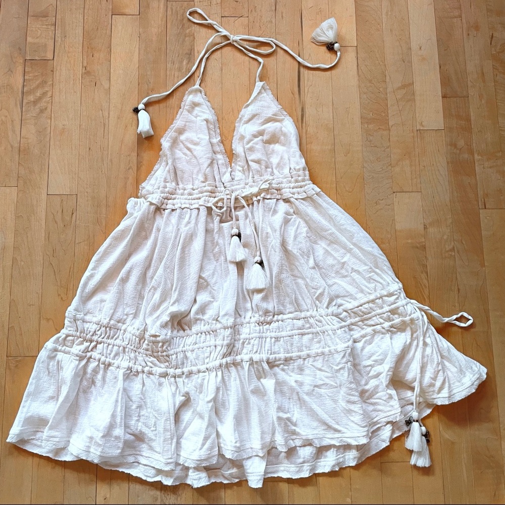 Free People Boho Tassle Sundress